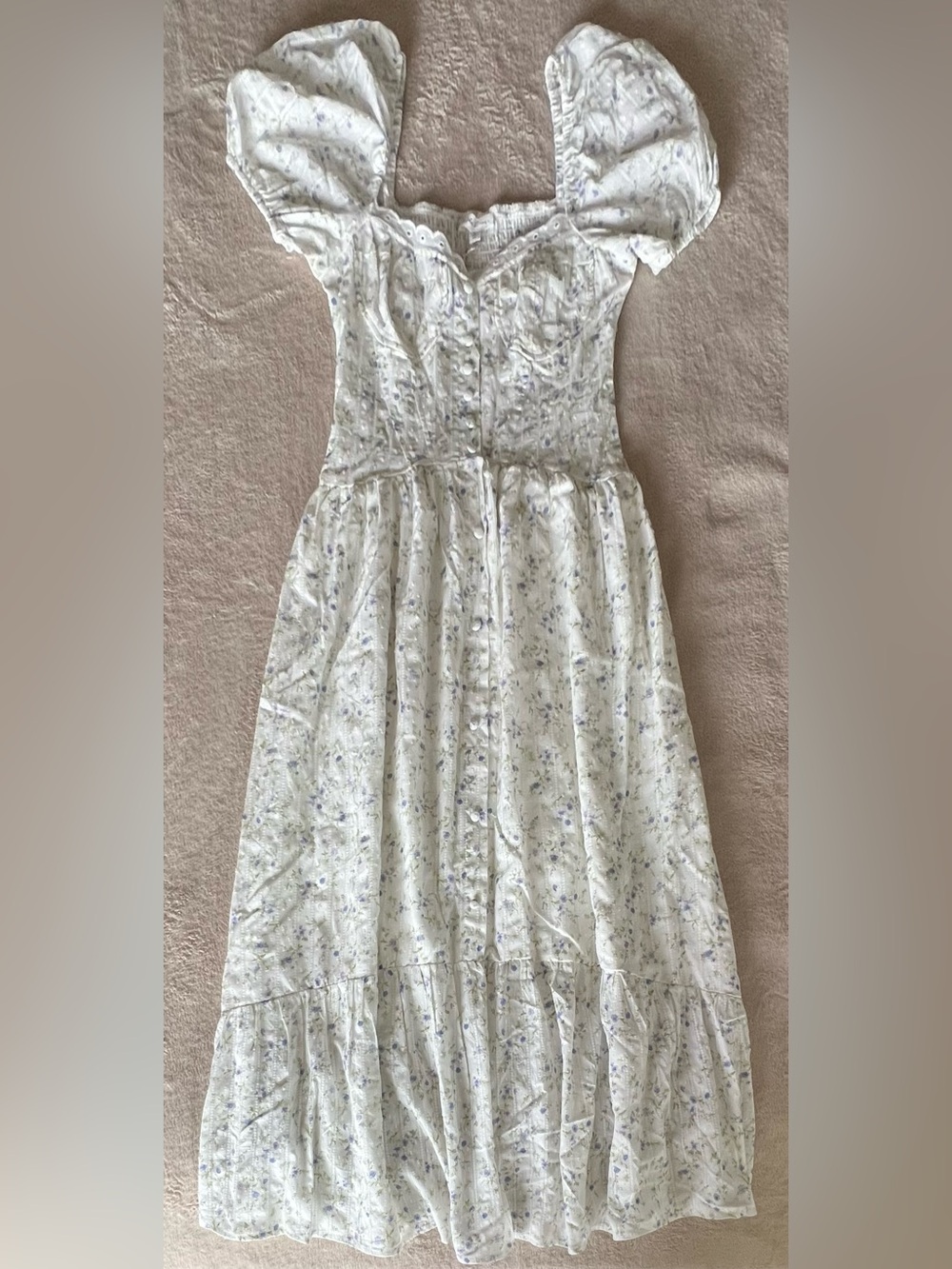NWT By the River Floral Button-Front Dress